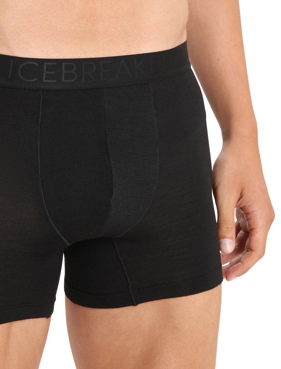 Icebreaker Cool-Lite™ Merino Anatomica Boxers Miesten Alusvaatteet Mustat | FI 1321XYUF